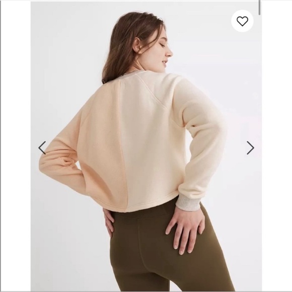Madewell MWL Airyterry
Colorblock Crop Sweatshirt-Small. B8 - Picture 2 of 12